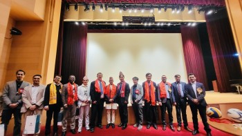 SONSIK कोरियाको दुई दिने खेलकुद उत्सव सम्पन्न , फुटसल र भलिबल दुबैमा नासारेत यूनिभर्सिटिले मार्यो बाजी