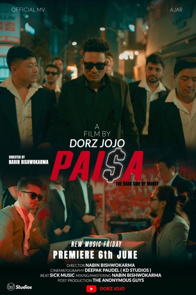 DORZ JOJO को नयाँ नेपाली र्‍याप गीत “PAISA” को  म्युजिक भिडियो सार्वजनिक